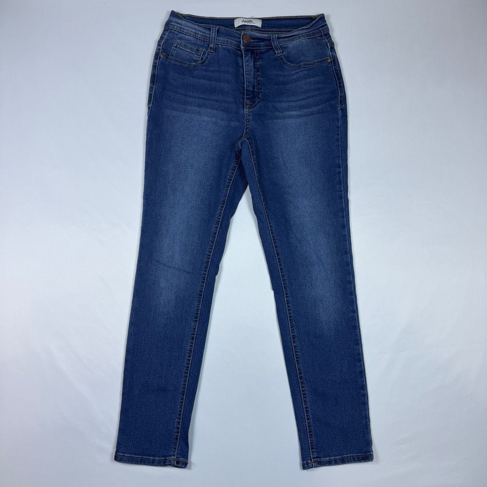 Angels Forever Young Skinny Jeans Womens Size 6 Blue Mid Rise Stretch Denim